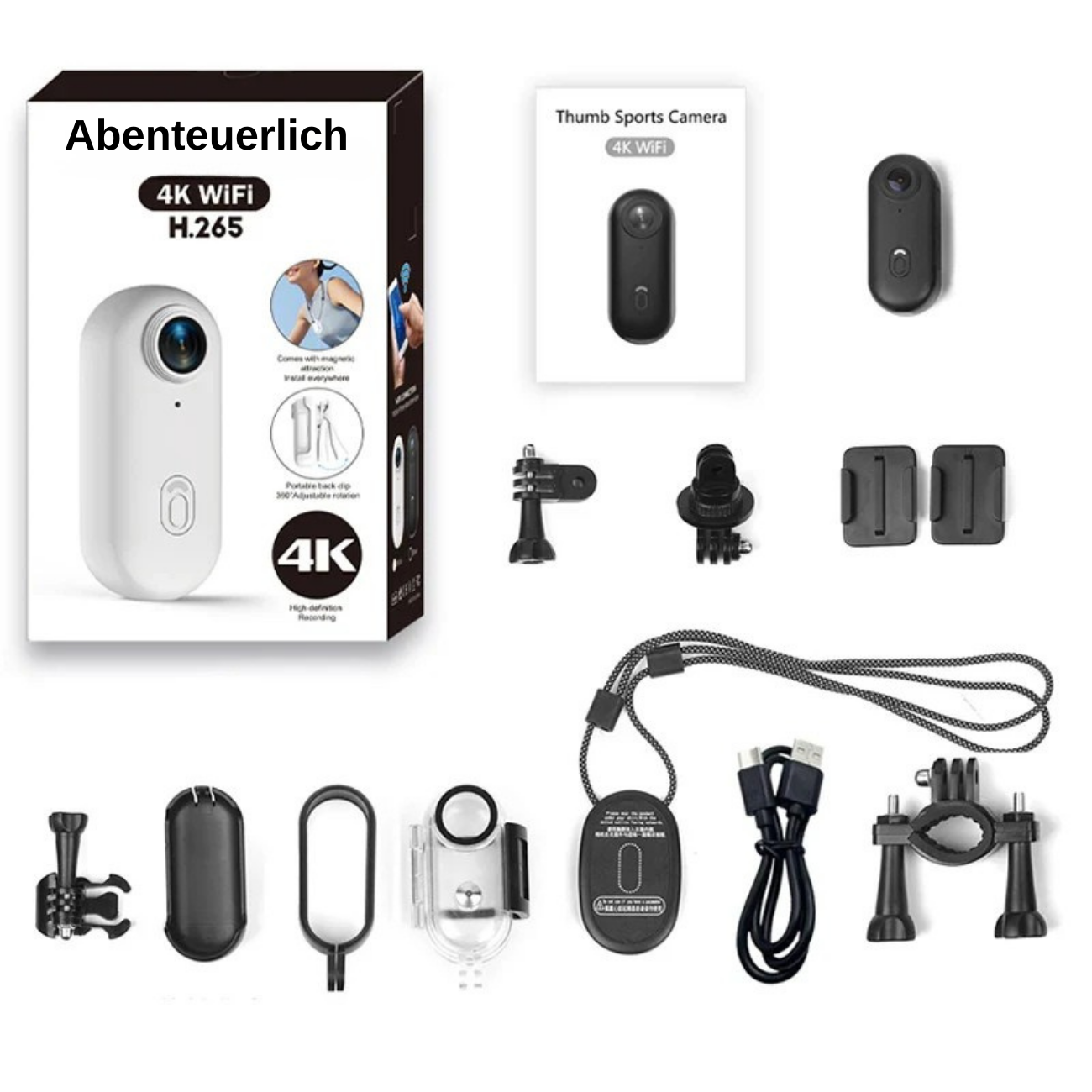 Abenteuerlich- Actionkamera – 4K Ultra HD & Full HD 1080P
