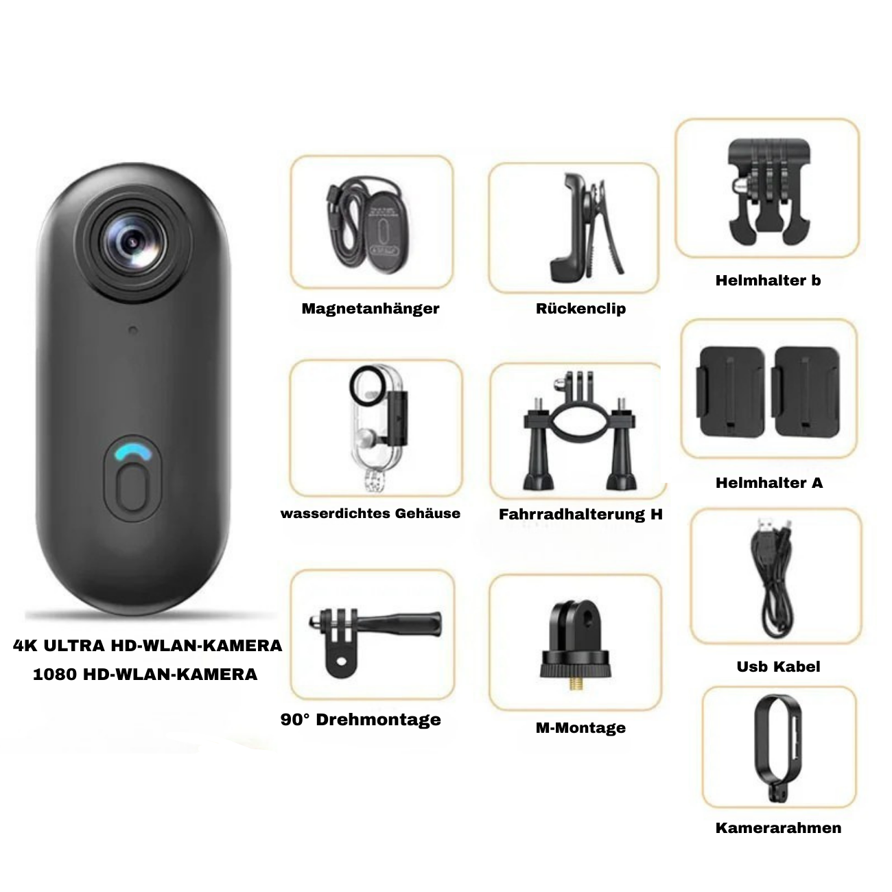 Abenteuerlich- Actionkamera – 4K Ultra HD & Full HD 1080P